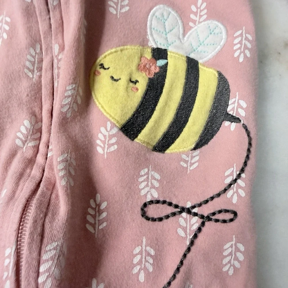 4 Pc Girls Lot 9 Month Carters  Bundle Spring Summer Sleepwear Sleeper One Piece